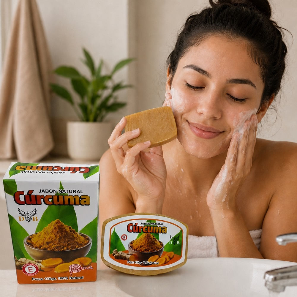 Jabones de Glicerina Curcuma y Vitamina C Pack de 6