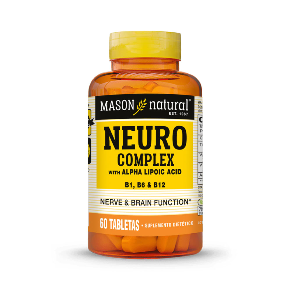 Neuro Complex con Ácido Alfa Lipoico Mason Natural 60 Tabletas