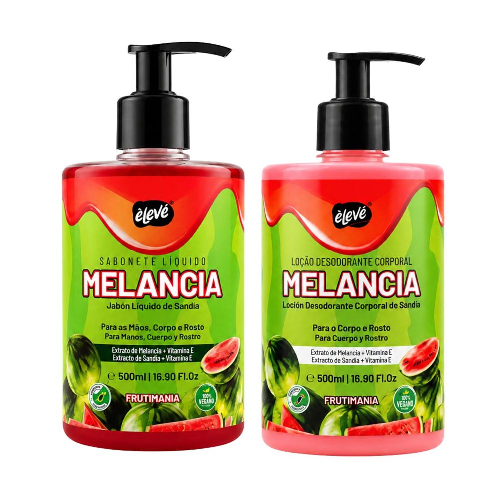 Pack Jabon Líquido Y Loción Desodorante Corporal Sandía 500 ml - ELEVE