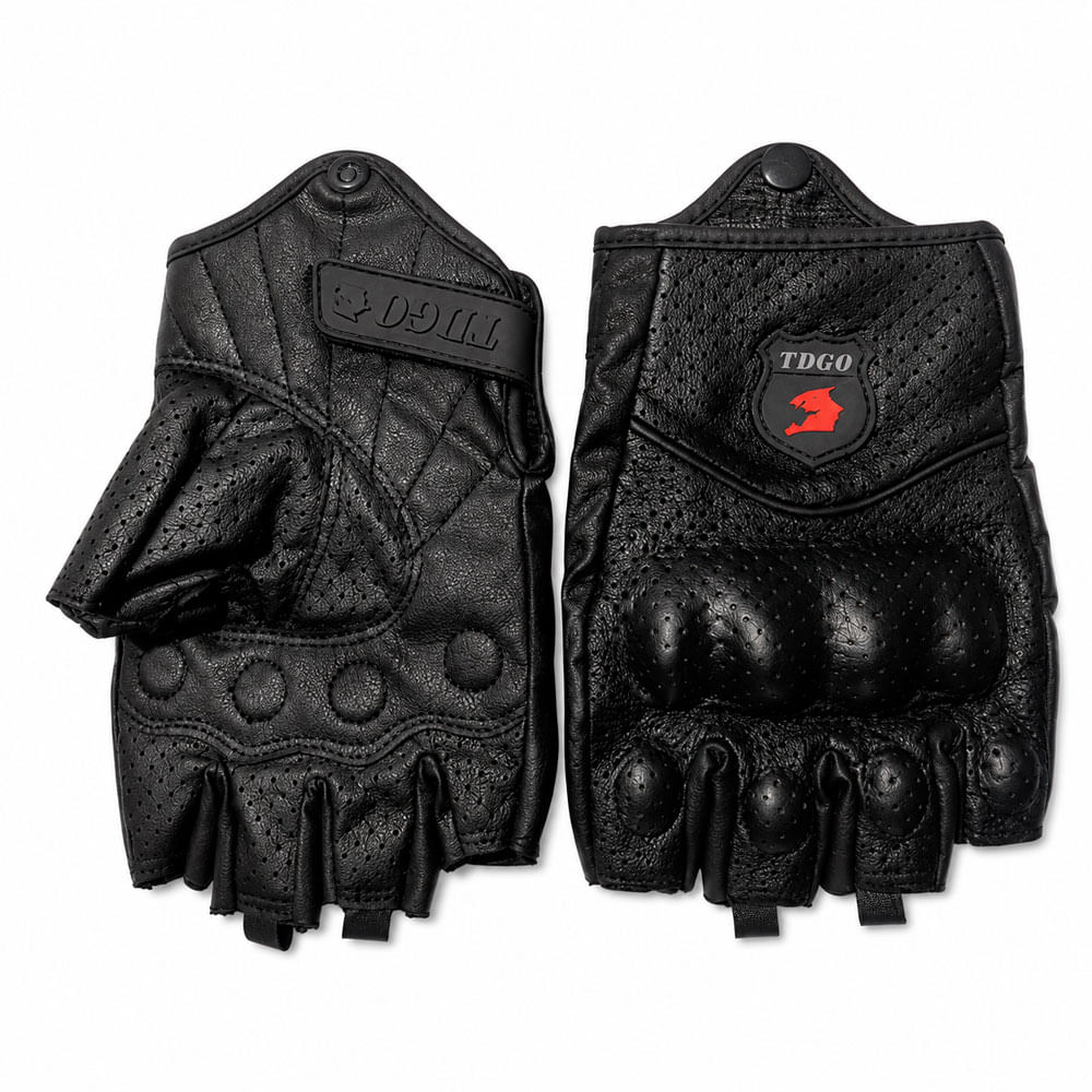 Guantes Mitón TDGO Cuero Perforado XL Para Motociclista