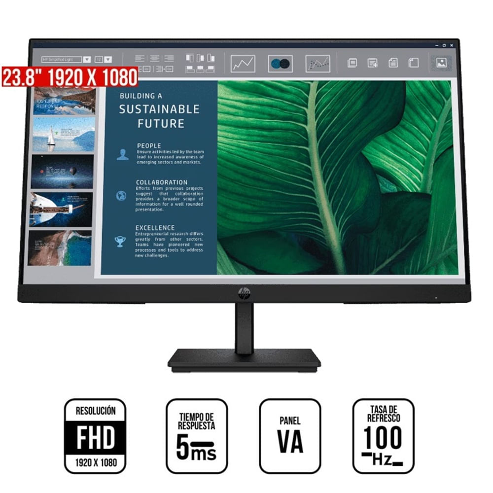 Monitor HP Serie 3 Pro 324pv, 24"" WLED IPS, 100Hz, 5ms
