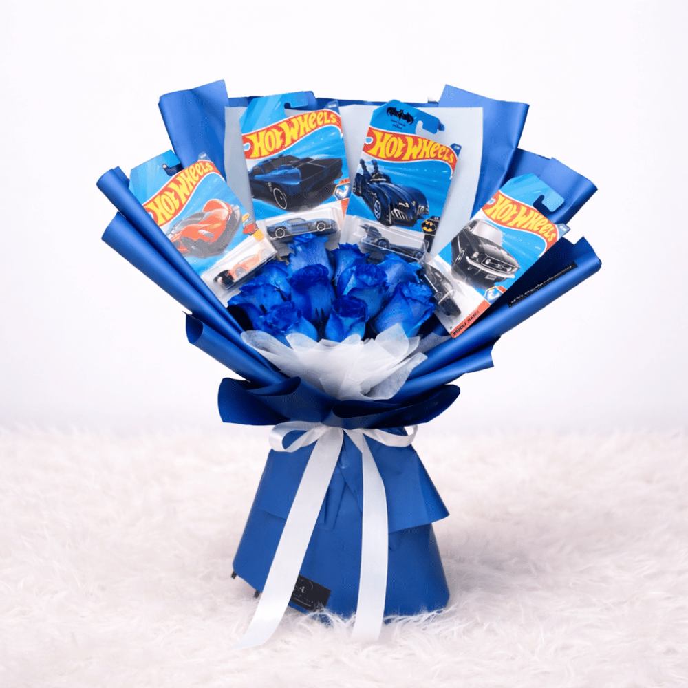 Ramo de 10 rosas azules - 4 Hotwells