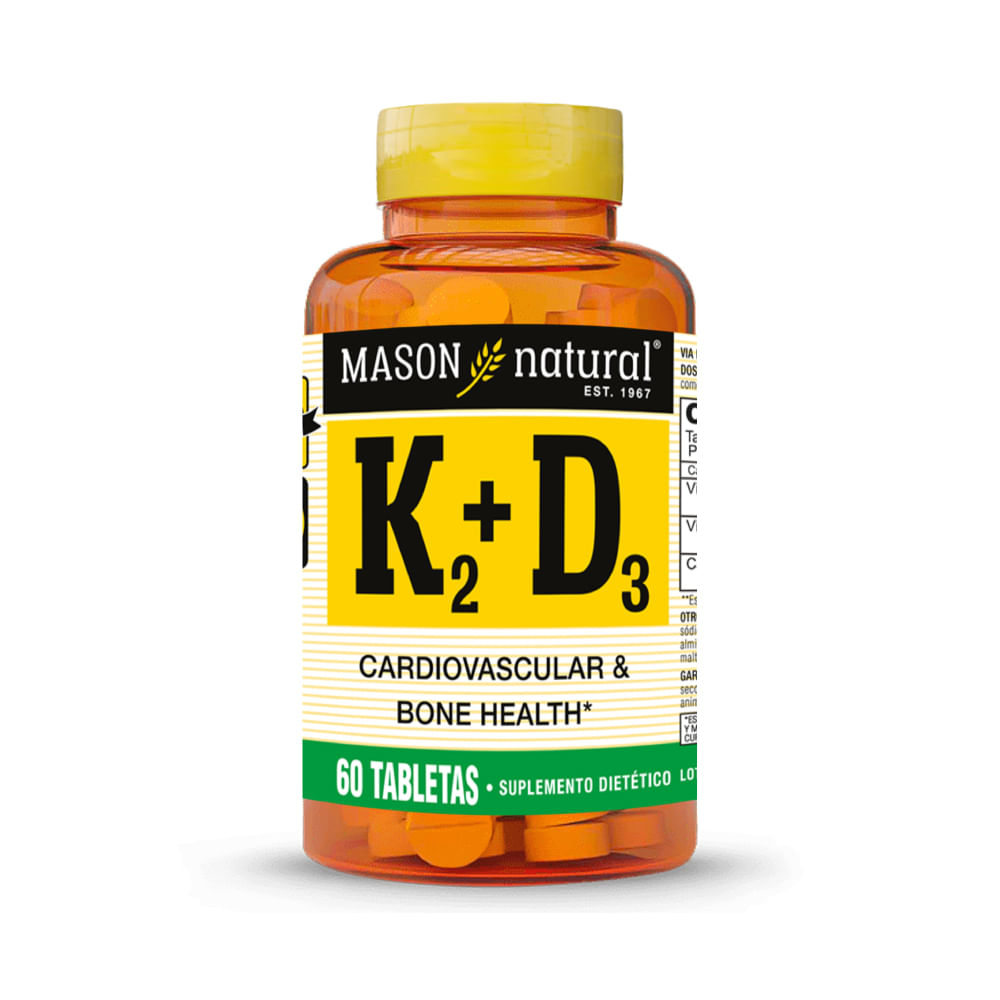 K2 + D3 Mason Natural 60 Tabletas