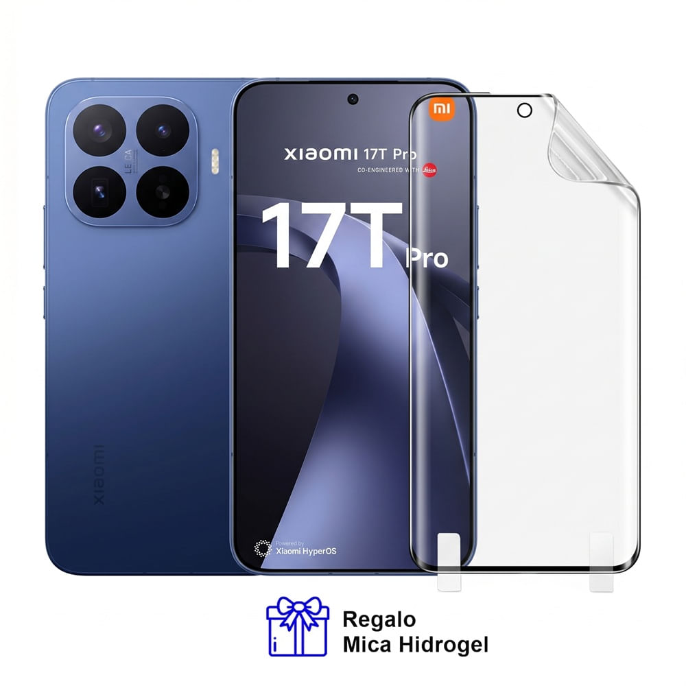 Xiaomi 17T Pro 5G 12Gb Ram Azul 1Tb con Mica Hidrogel Registrado