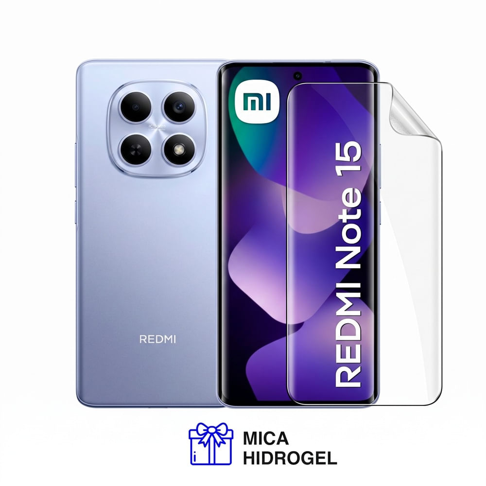 Redmi Note 15 4G 8Gb Ram Purple 256Gb Rom con Mica Hidrogel Registrado