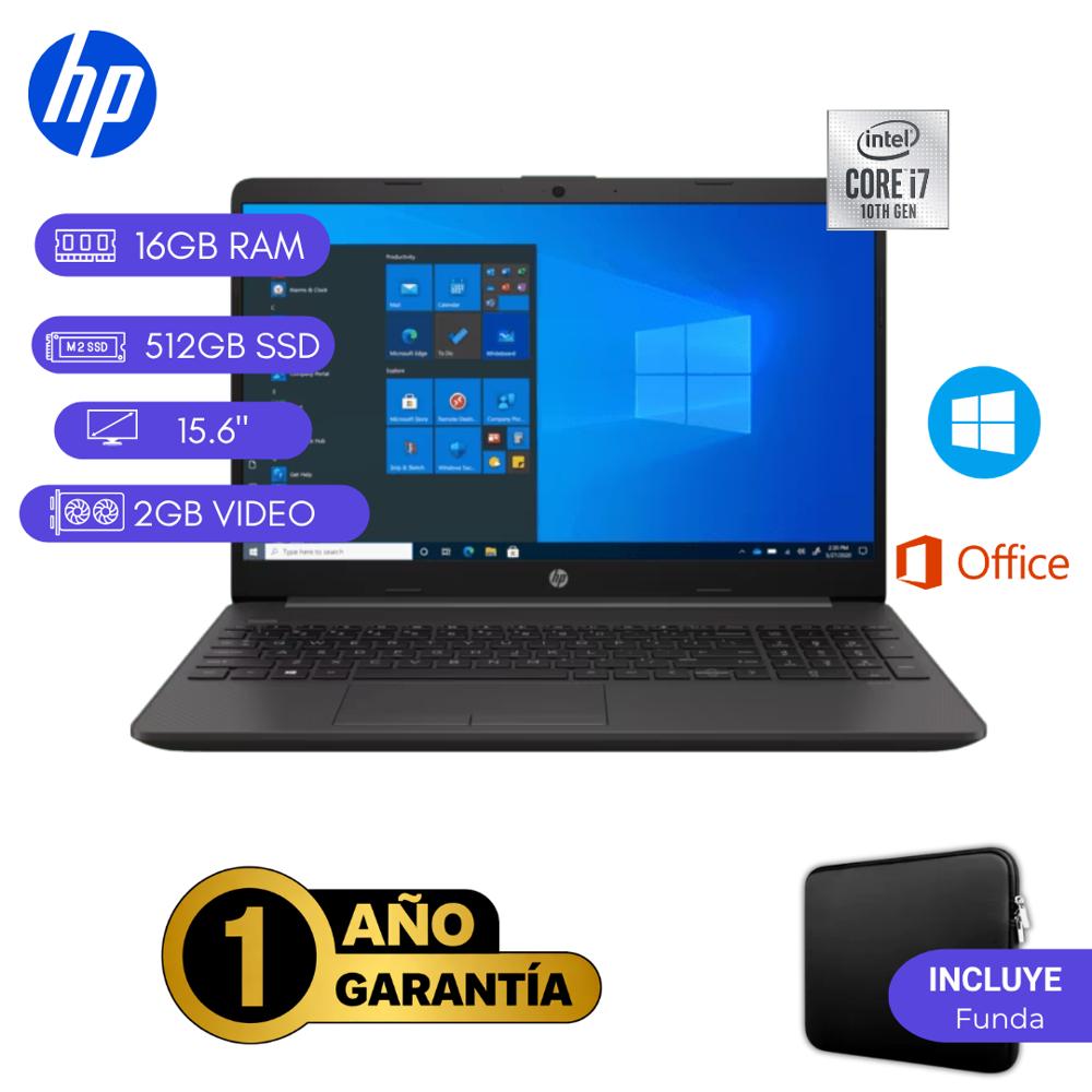 LAPTOP SEMI NUEVA HP NOTEBOOK 250 G8 CORE I7 10MA GEN 16GB RAM 512GB SSD