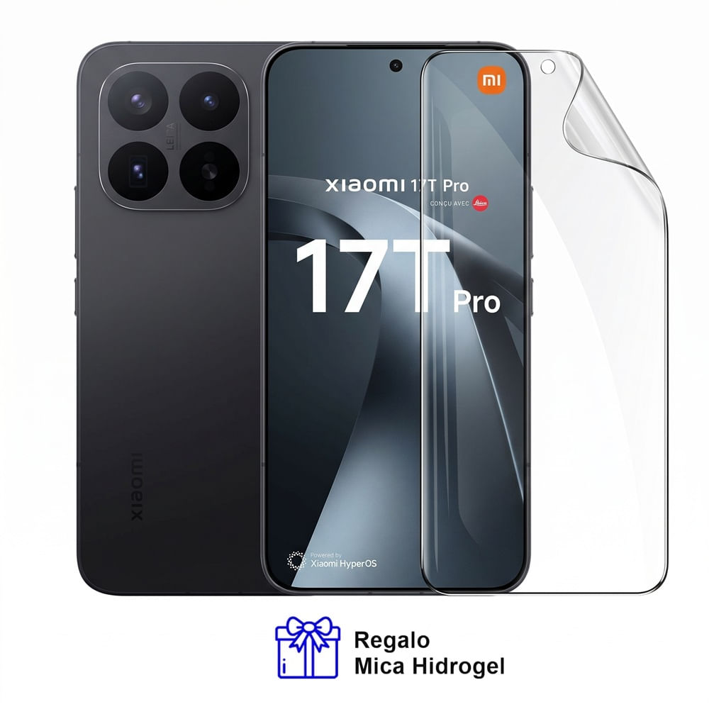Xiaomi 17T Pro 5G 12Gb Ram 1Tb Color Negro con Mica Hidrogel Registrado