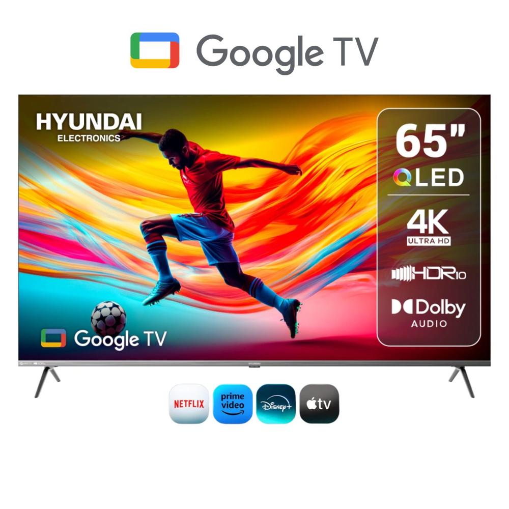 Televisor Hyundai 65 QLED UHD 4K GoogleTV HYLED6513QG