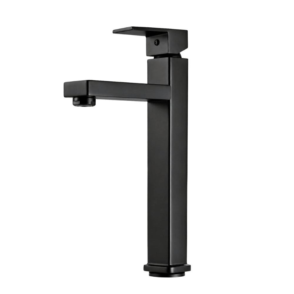 Grifo Monocomando Alto para Ovalín HORSE Negro Mate 30 cm Acero
