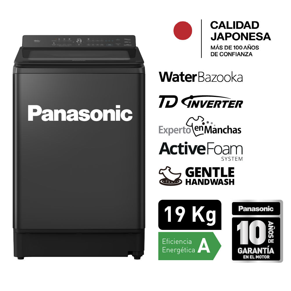 Lavadora Panasonic NA-FD19X3 Power Wash Series 19Kg