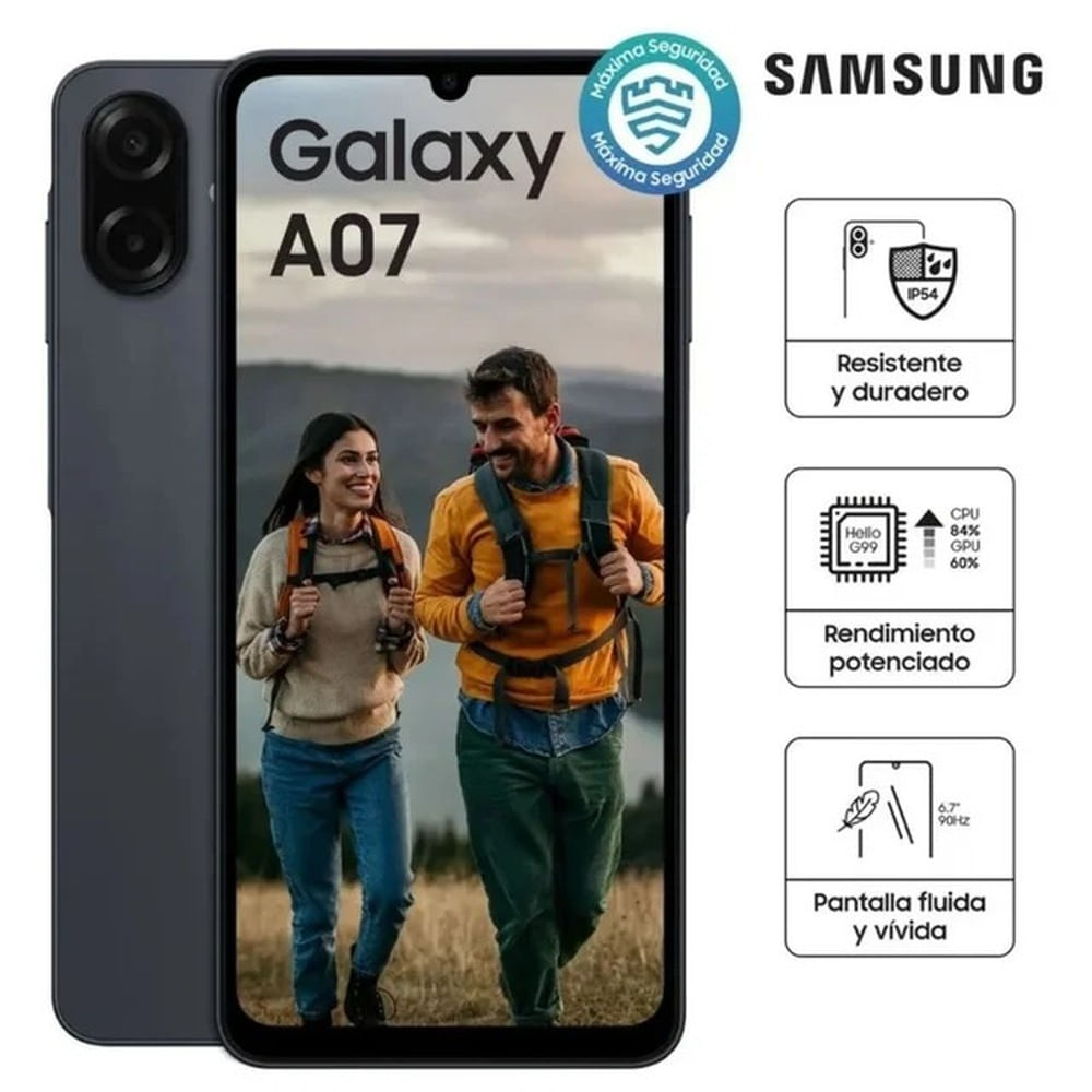 SAMSUNG GALAXY A07 4G 4 RAM 64GB - NEGRO
