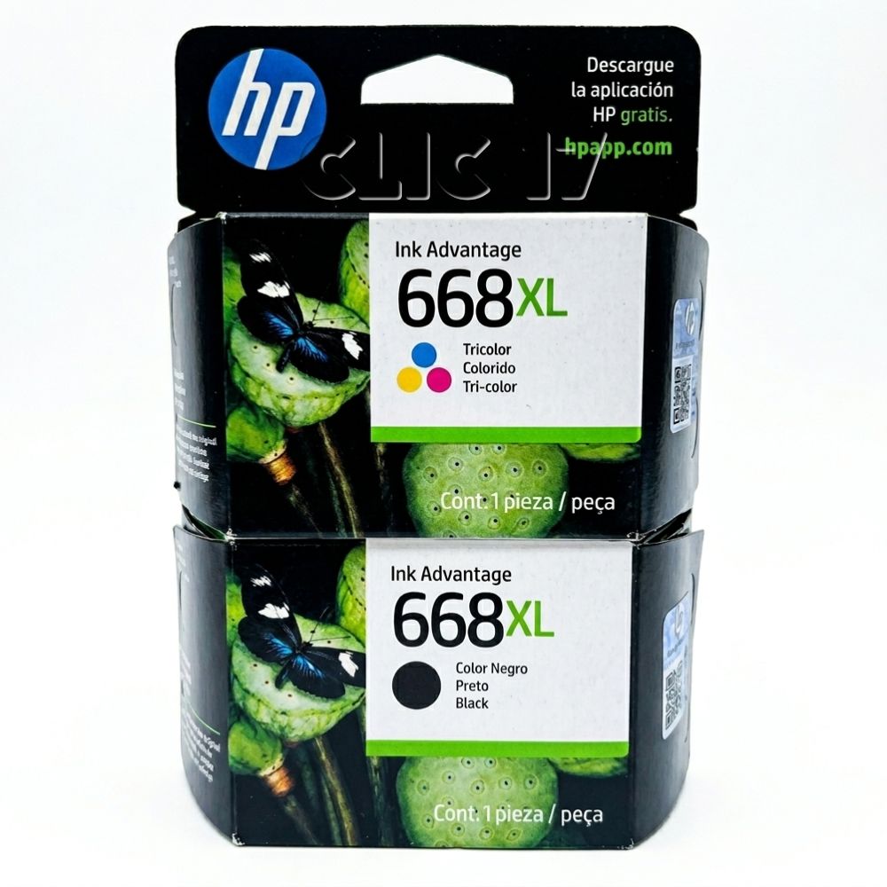 Tinta HP 668XL DJ 2975 4375 Original Pack de 2 colores