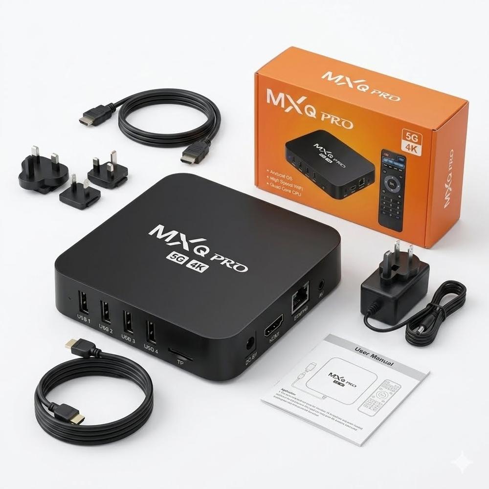 MXQ Pro 5G 4K Android TV Box  Tu entretenimiento sin límites