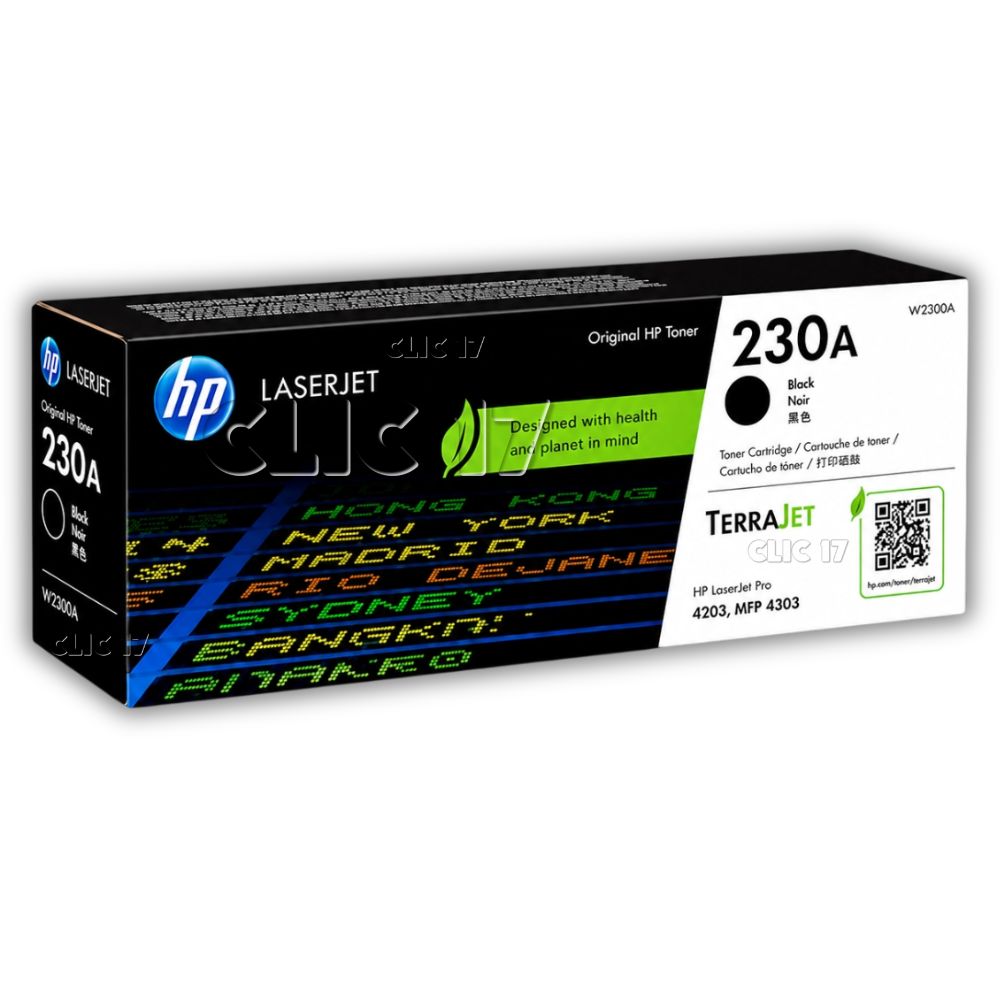 Toner HP 230A Negro Original Laserjet Pro 4203, Mfp 4303