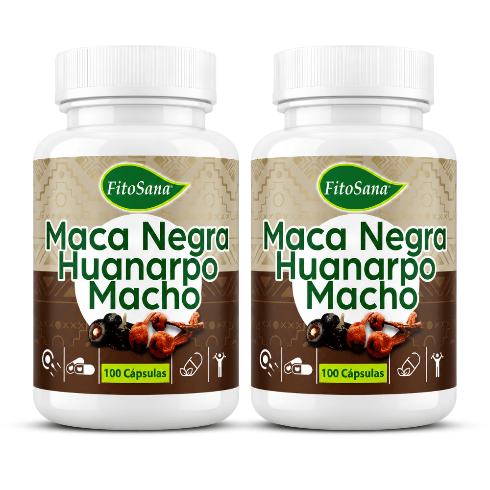PACK X 02 - Maca Negra con Huarnapo Macho FITOSANA - 100 Cápsulas