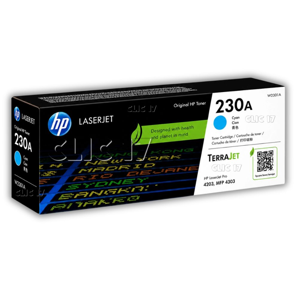 Toner HP 230A Cian Laserjet Pro 4203, Mfp 4303 Original