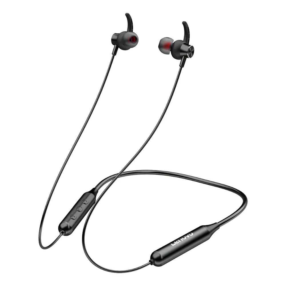 Audífonos Bluetooth Lenovo H201 - Neckband - Negro