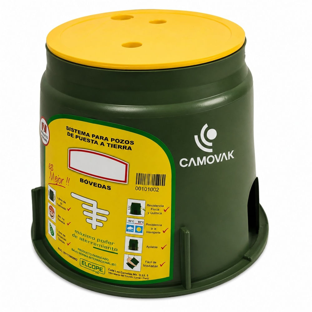 CAJA DE REGISTRO PARA POZO A TIERRA PVC-POLIPROPILENO BOVEDA