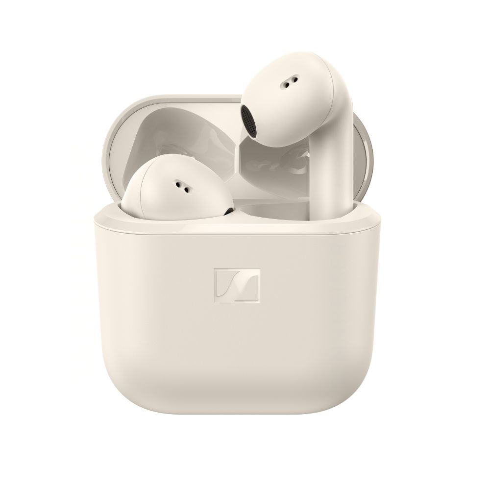 Audífonos Bluetooth Sennheiser Accentum Open Audio Hi-Fi Open-Ear 28h batería color beige