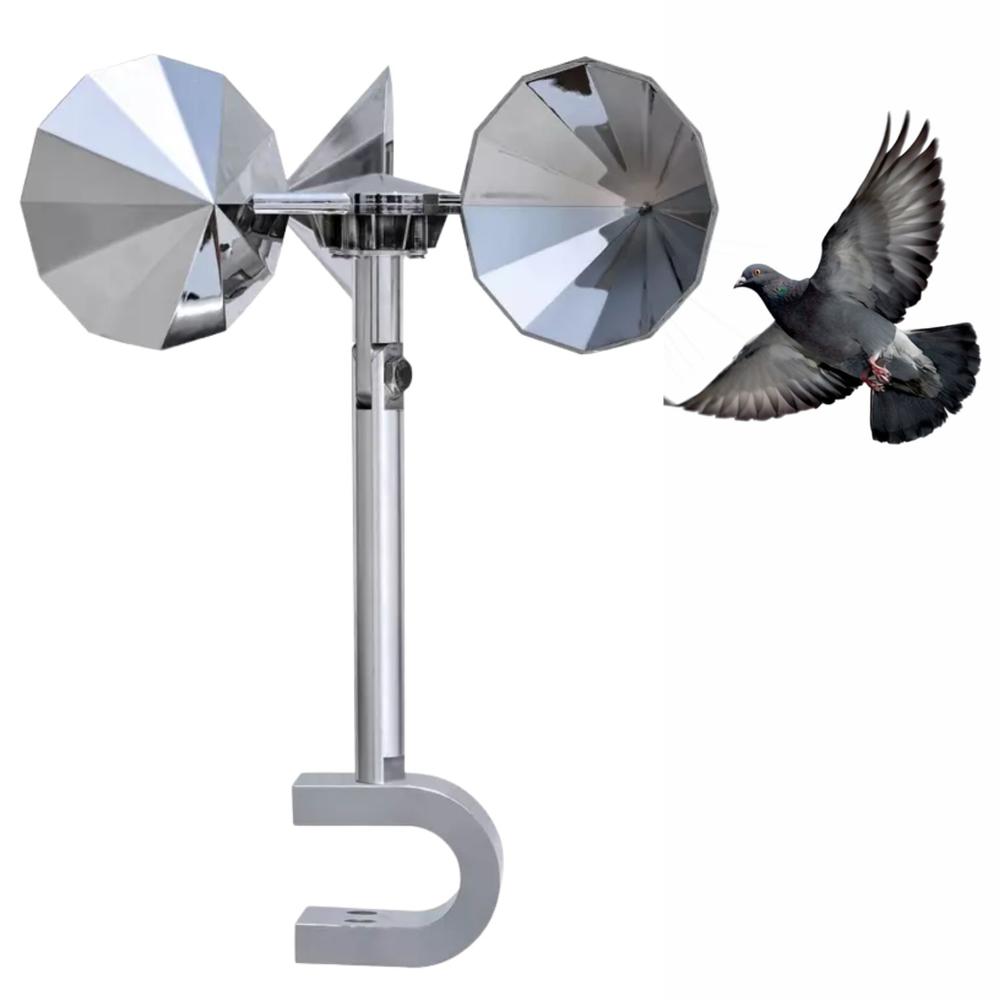 Repelente De Palomas Y Pájaros Reflectante Con Giro Por Viento Para Exteriores Con Soporte en U