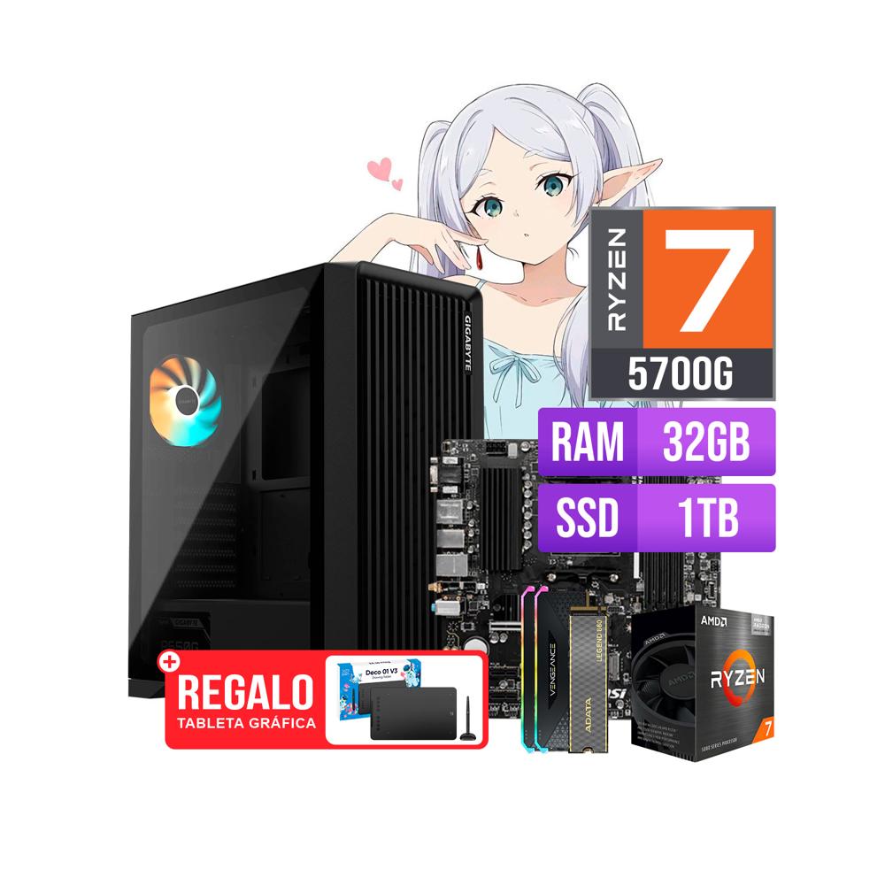 COMBO GAMER RYZEN 7 5700G 32GB RAM 1TB SSD GIFT
