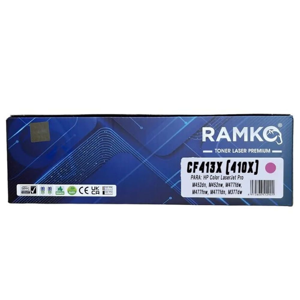 TONER PARA HP 410X COMPATIBLE CF413X MAGENTA