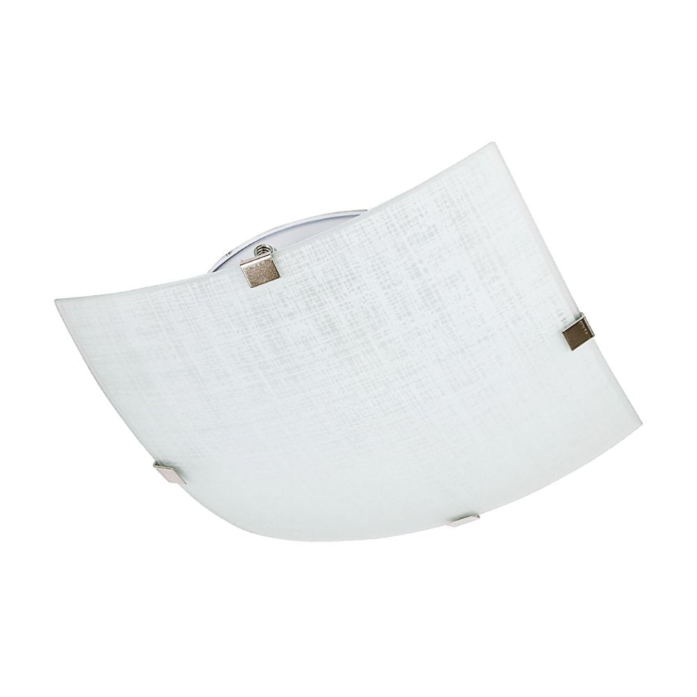 Plafón Cuadrado Michi 1 Luz E27 30 cm Orange