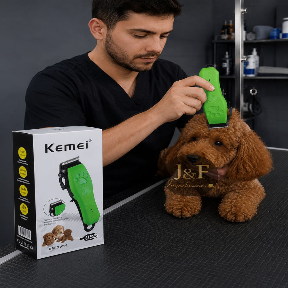 Maquina Cortadora de Pelo Kemei Para mascotas KM-CW10