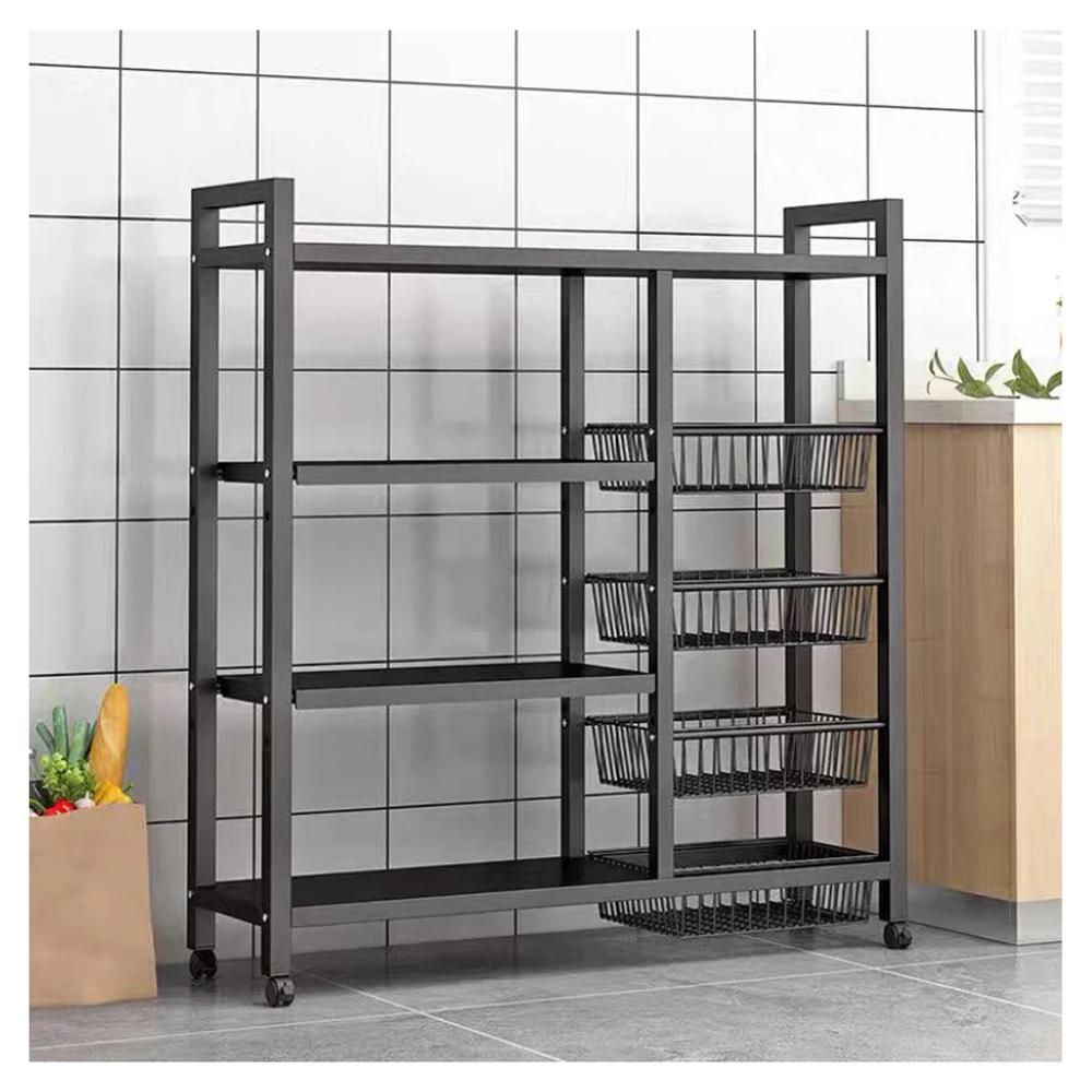 Estante Organizador Verdulero Frutero Microondas 80cm 5 Niveles Ruedas MY010