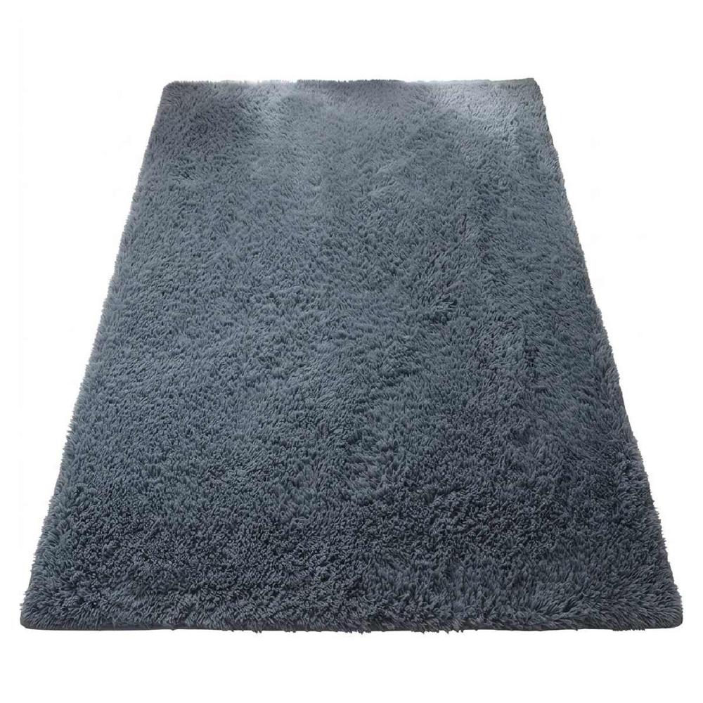 Alfombra De Felpa Piso Decorativo 200cm x 140cm Gris II