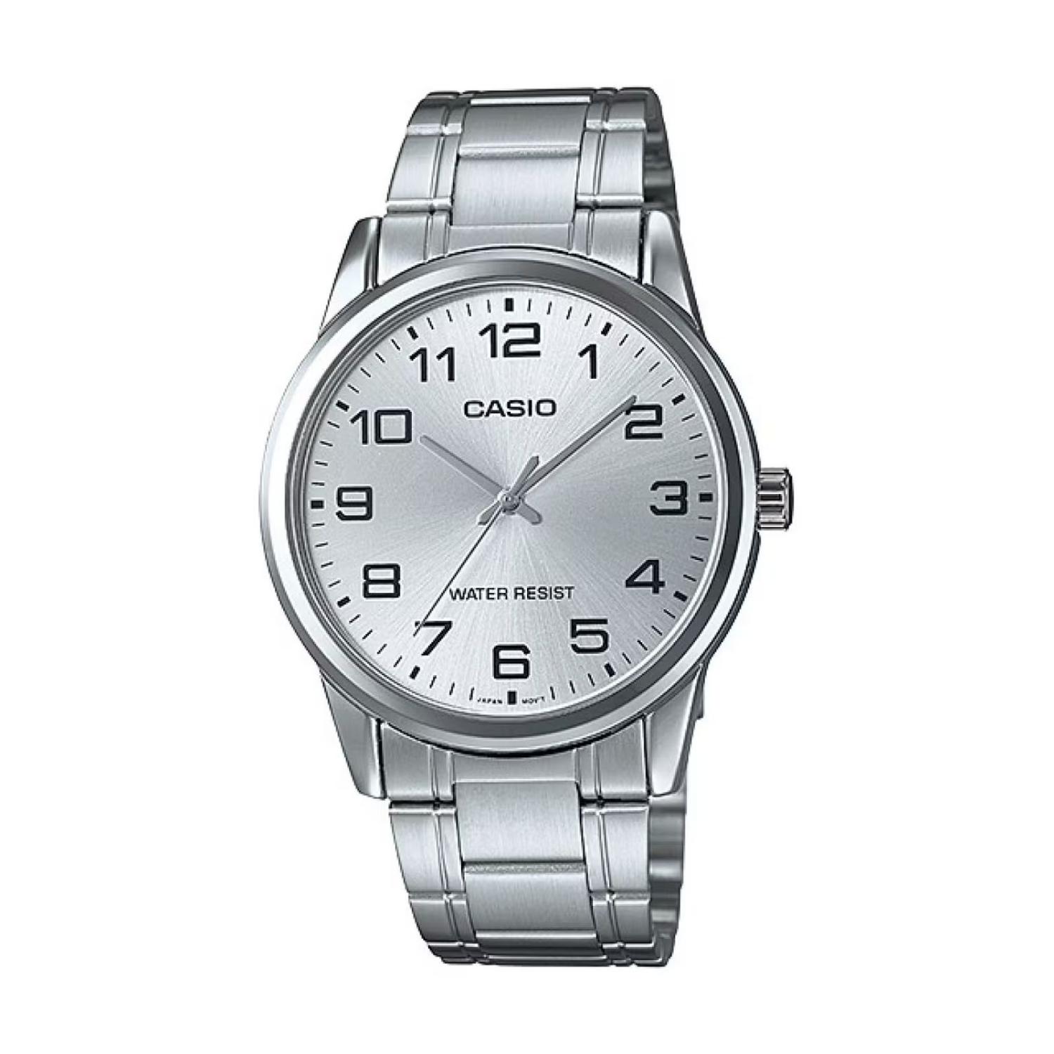 Reloj Casio Mtp-V001D-7B Hombre Plateado