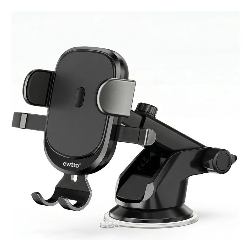 Soporte Celular Auto Ewtto Texturizado Ventosa Extensible