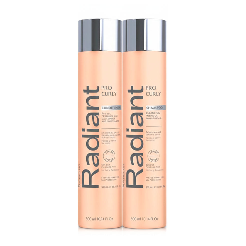 Radiant Pro Curly Shampoo y Acondicionador 300 ml