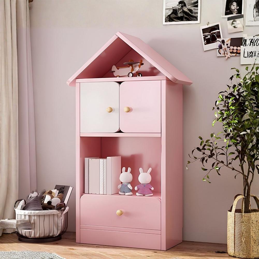 Estante de Niños Ginta 4 repisas y Rosa | Masiva Home