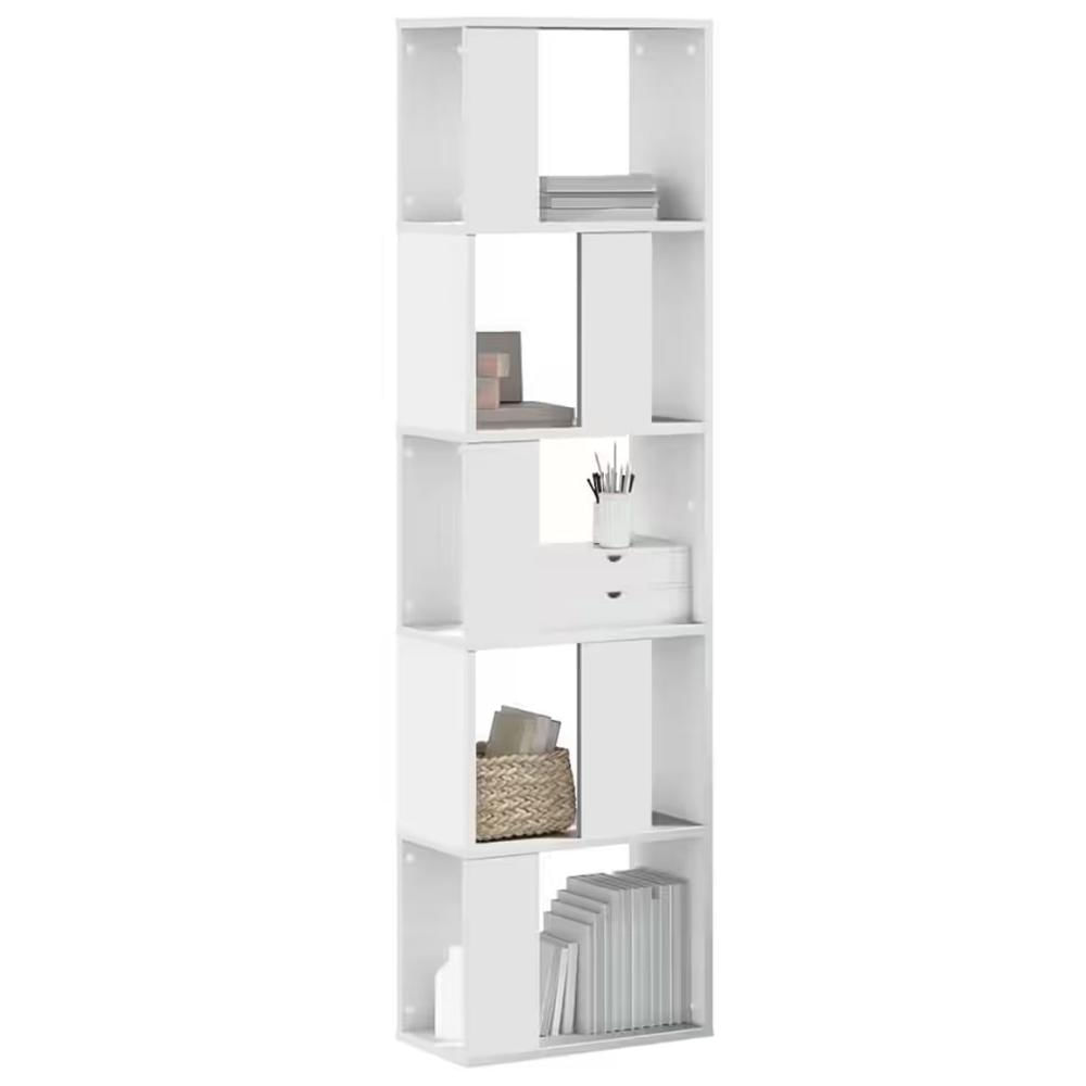 Estante Librero Hanlim 5 repisas Blanco | Masiva Home