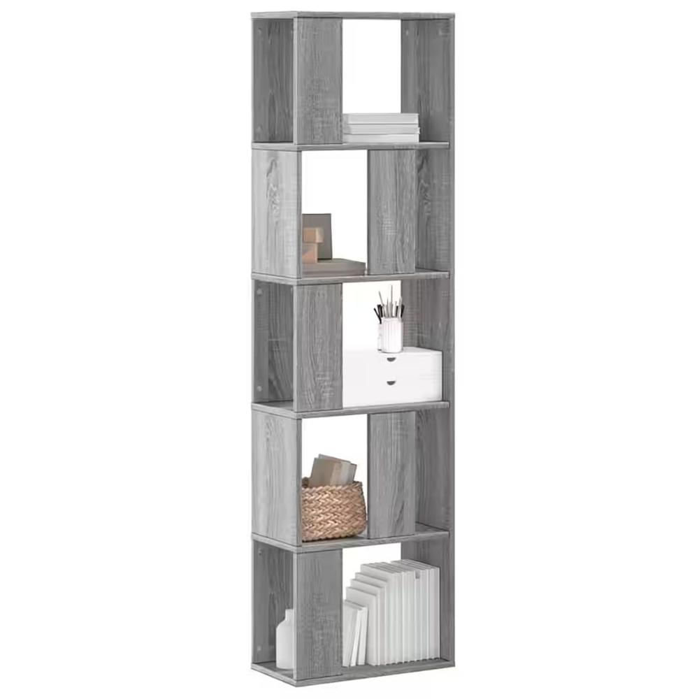 Estante Librero Hanlim 5 repisas Gris | Masiva Home