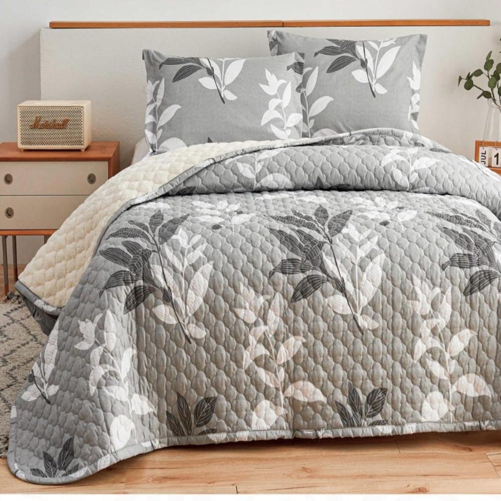 Set de Cubrecama QUEEN con carnero de 5 Piezas + Set Sabanas + Fundas 100% Calidad - 2S