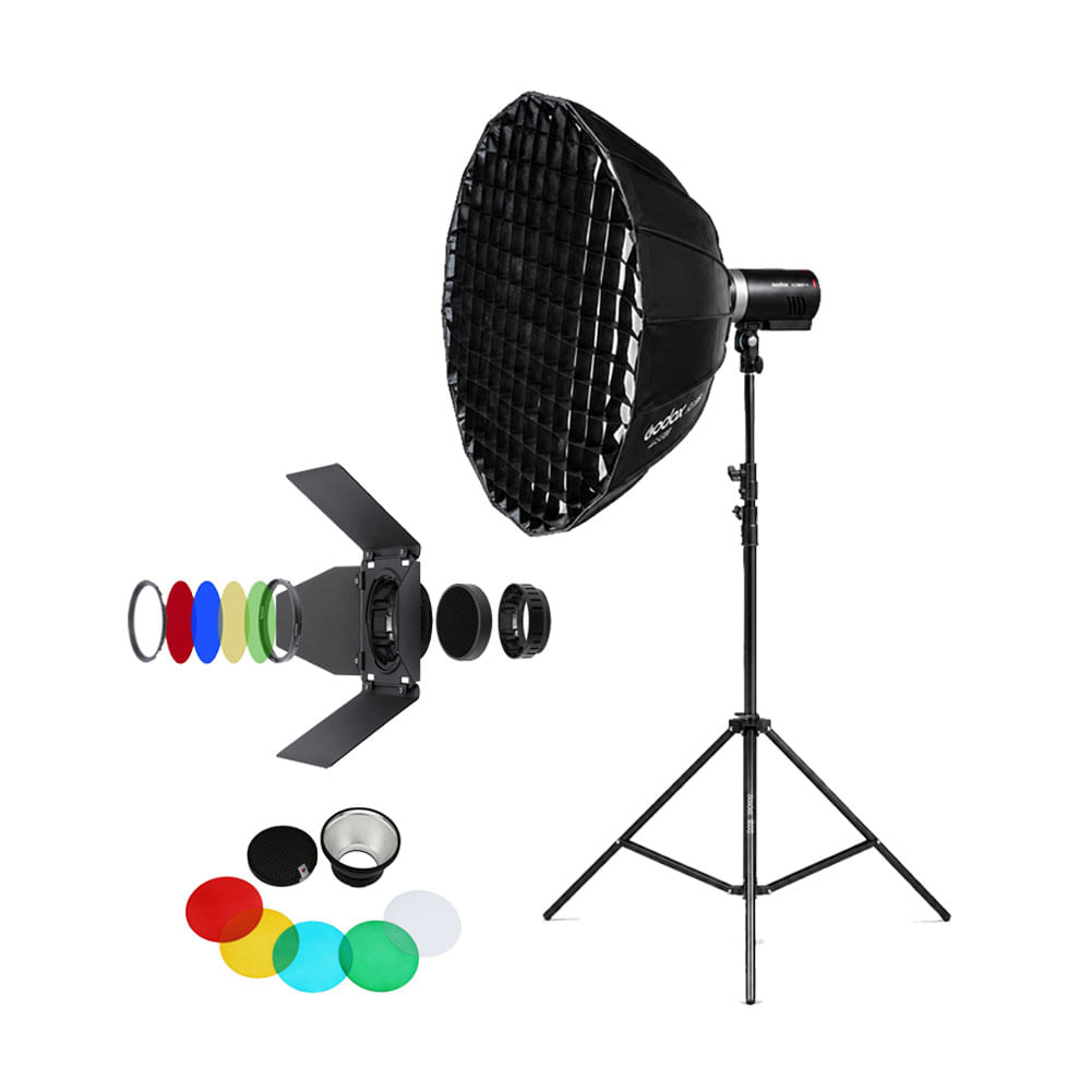 Flash Godox AD300Pro II - Parante - Softbox AD-S85 - Reflector AD-R14 - Barndoor BD-10