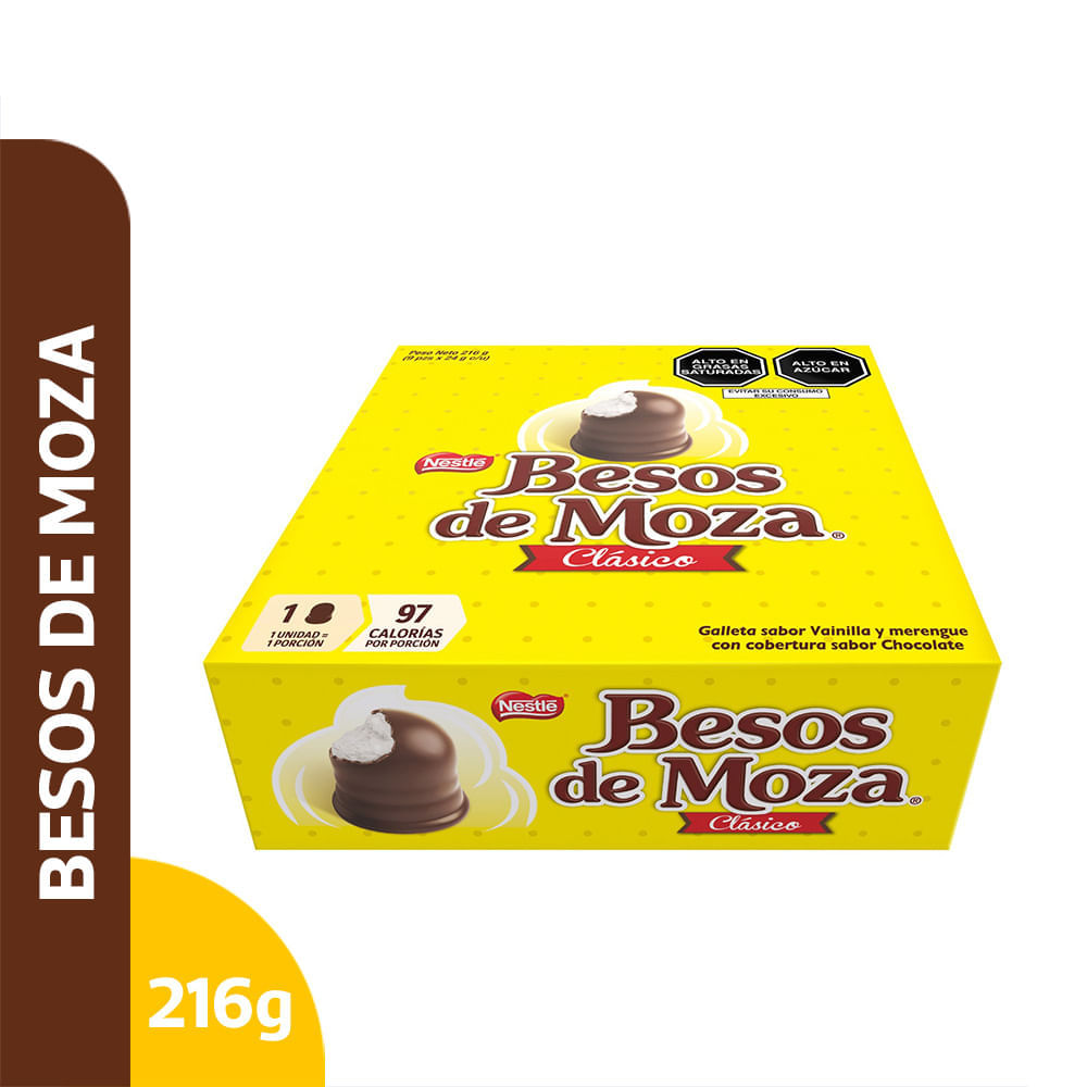 Chocolate BESOS DE MOZA Clásico Caja 9un x 24g
