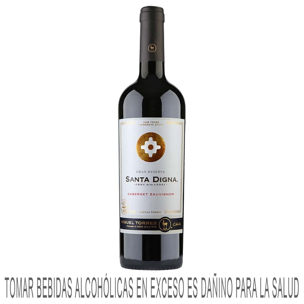 Vino Tinto MIGUEL TORRES Santa Digna Reserva Cabernet Sauvignon Botella 750ml