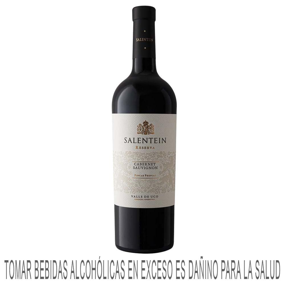 Vino Tinto SALENTEIN Reserva Cabernet Sauvignon Botella 750ml