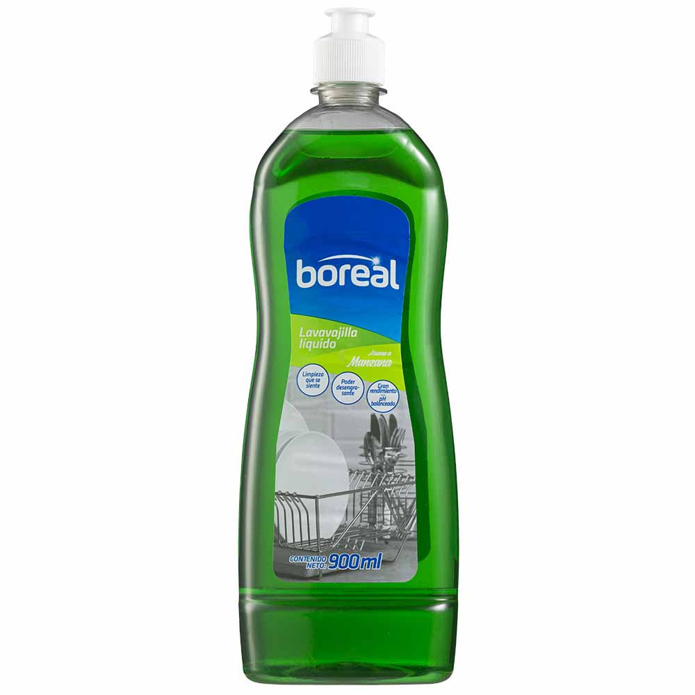 Lavavajilla líquido BOREAL Manzana Botella 900Ml