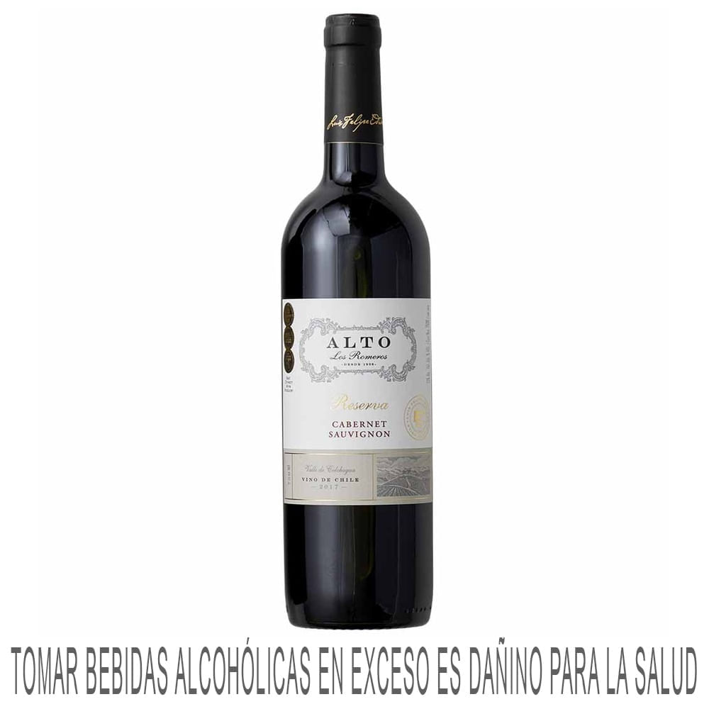 Vino Tinto ALTOS LOS ROMEROS Reserva Cabernet Sauvignon Botella 750ml