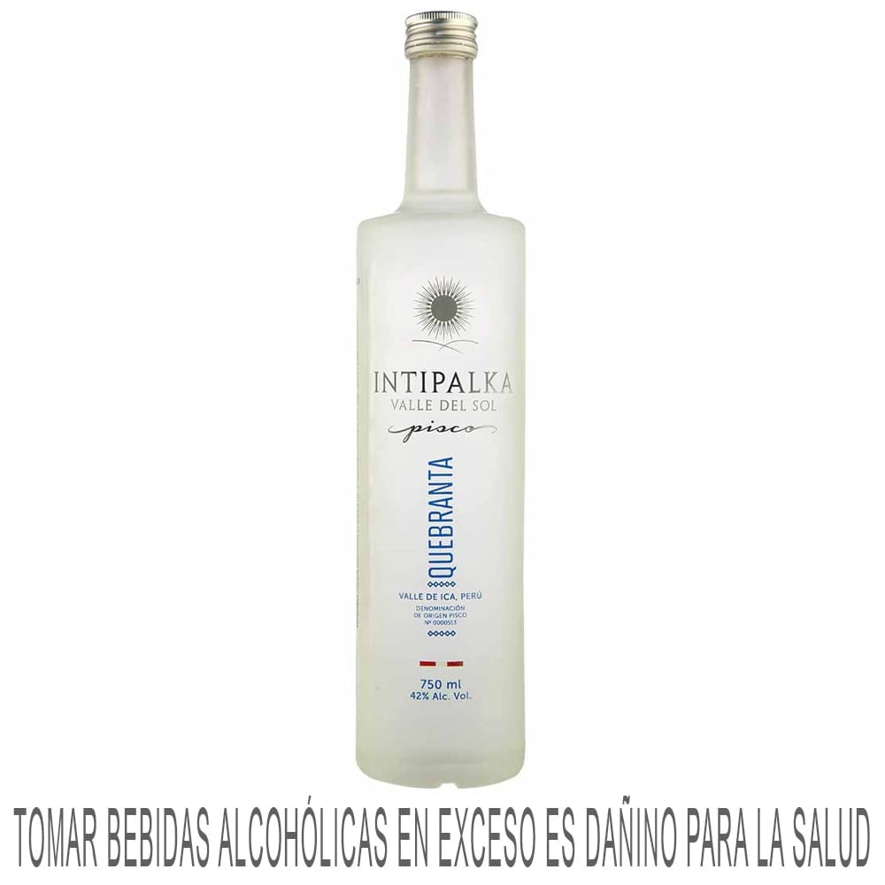 Pisco INTIPALKA Quebranta Botella 750ml