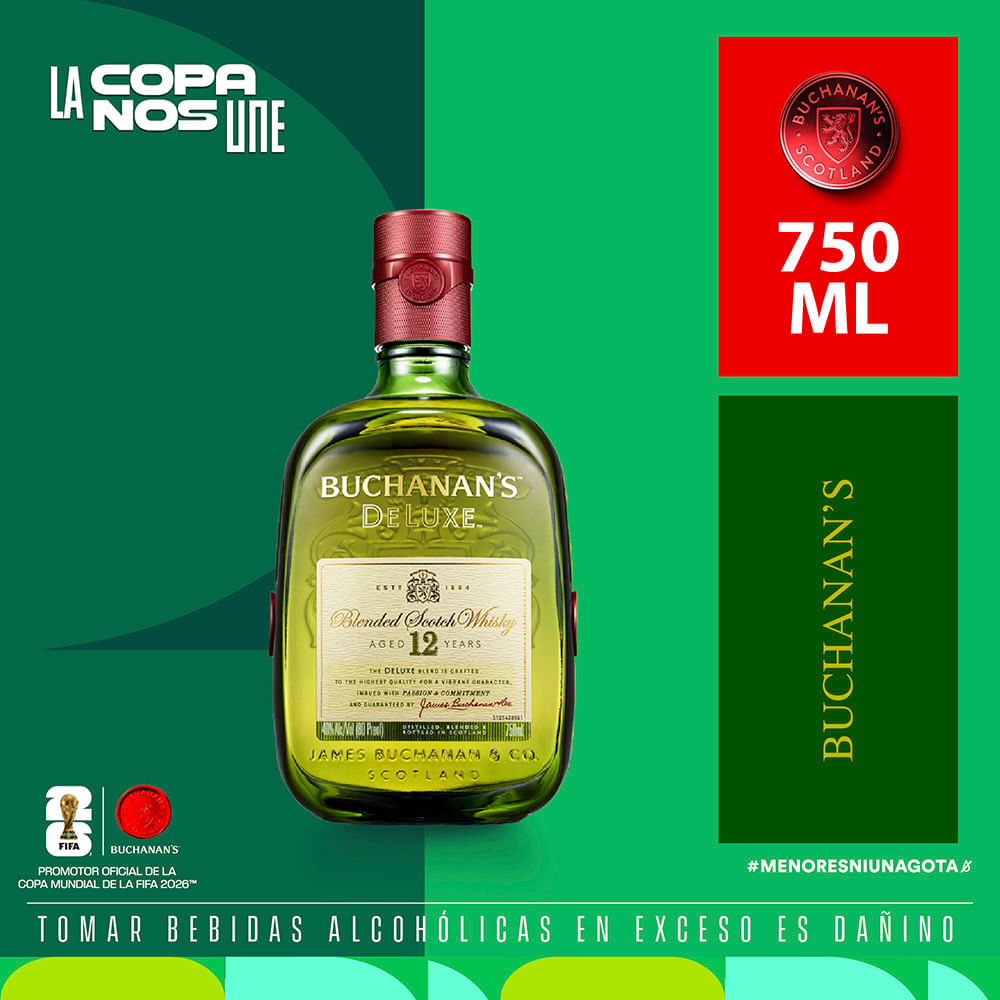 Whisky BUCHANAN'S Deluxe 12 Años Botella 750ml
