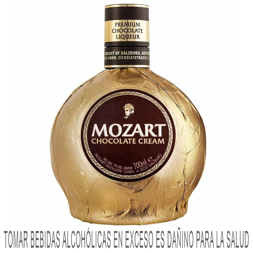 Licor Crema de Chocolate MOZART Botella 700ml