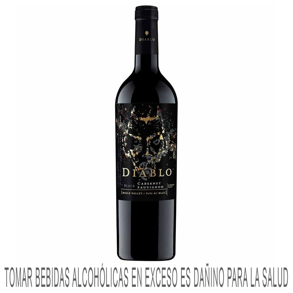 Vino Tinto DIABLO Black Cabernet Sauvignon Botella 750ml