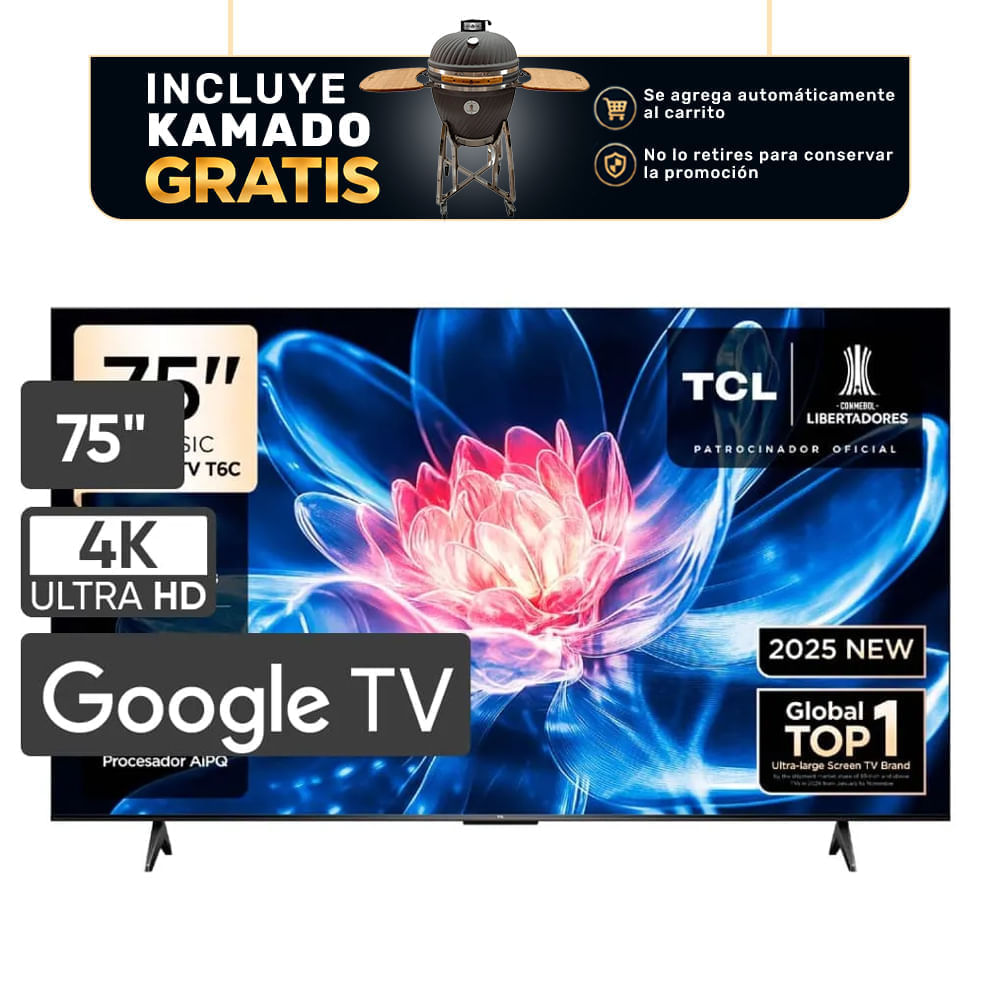 Televisor QLED 75"" UHD 4K Smart TV 75T6C