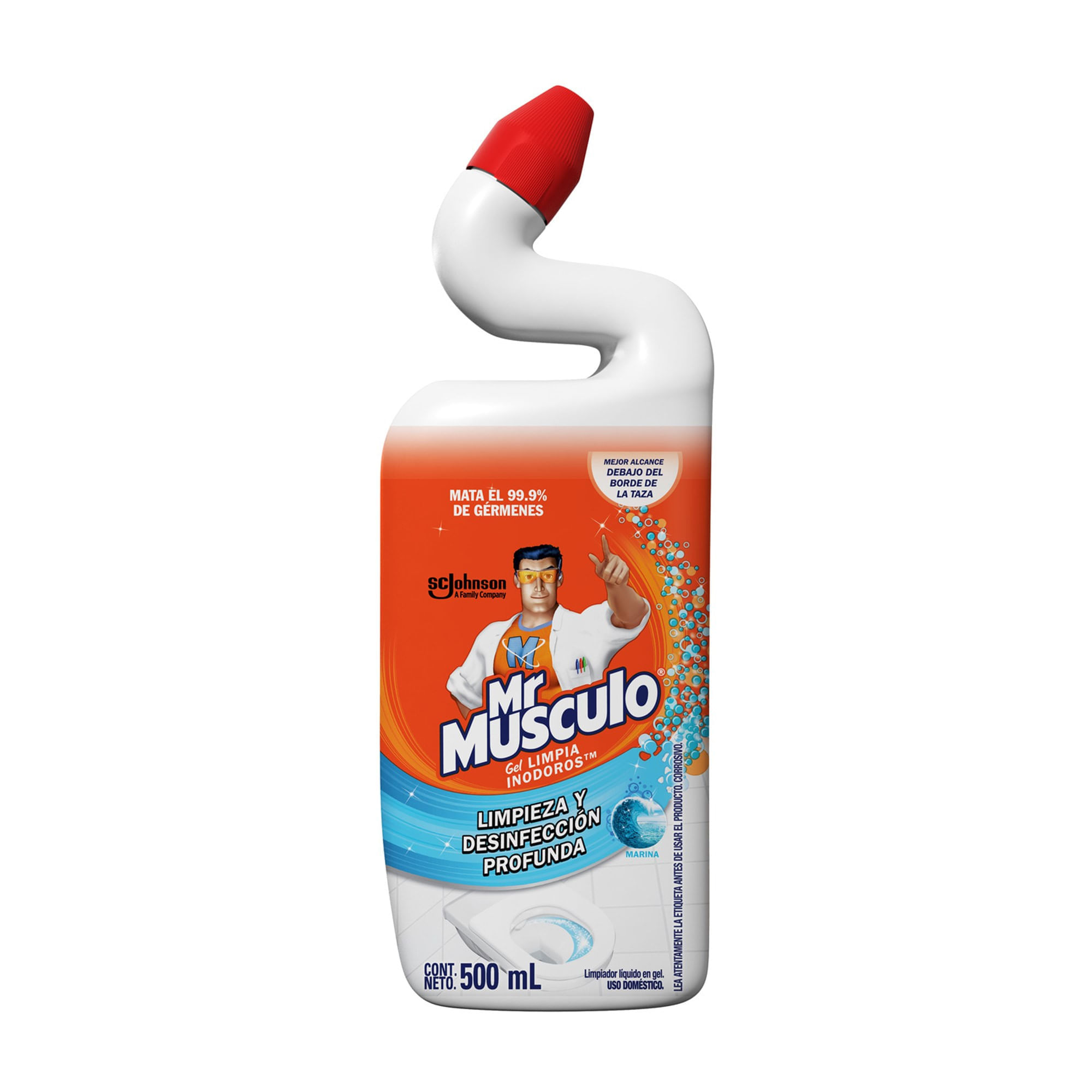 Limpia Inodoro MR. MÚSCULO Botella 500cm3
