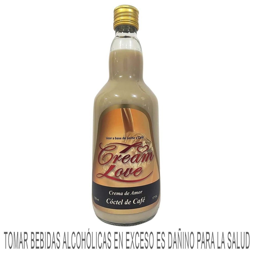 Licor de Café CREAM LOVE Botella 750ml